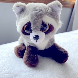 Beanie Boo raccoon stuffed animal.